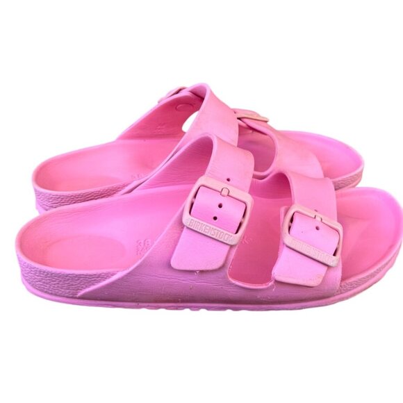 Birkenstock Women's EU 38 US W 7/M 5 Arizona Eva Sandals Candy Pink - Picture 1 of 10